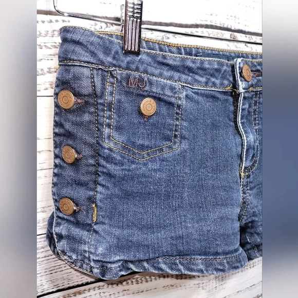 Marc by Marc Jacobs Y2K Sailor Button Denim Shorts Blue Women’s Size 0 - Picture 2 of 7